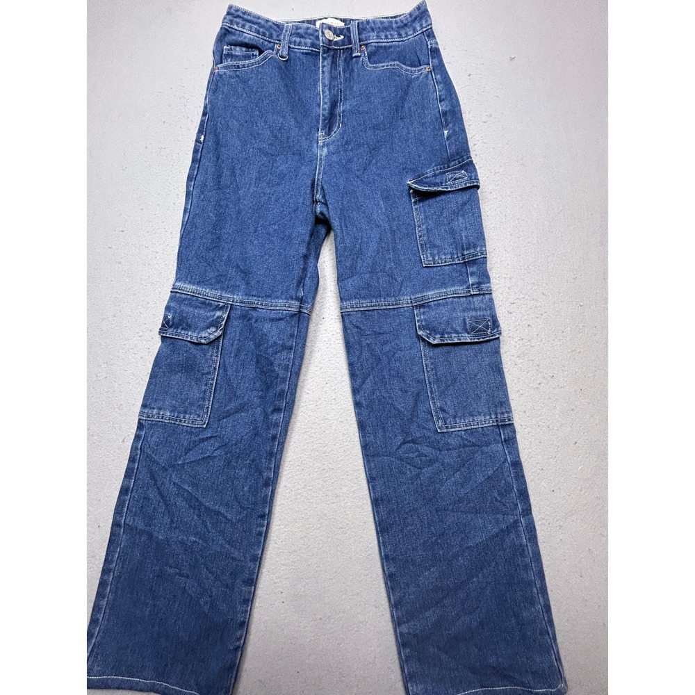 PacSun 90s Boyfriend Denim Blue Cargo Jeans W26 Womens